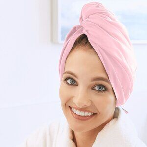 3 Turban Hair Wrap Towels 3 Piece Microfiber Set NEW SET OF THREE